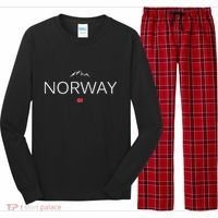 Norway Flag Long Sleeve Pajama Set thumb 0