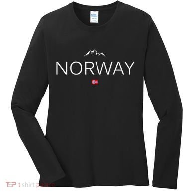 Norway Flag Women's Long Sleeve Shirt