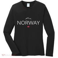 Norway Flag Women's Long Sleeve Shirt thumb 0