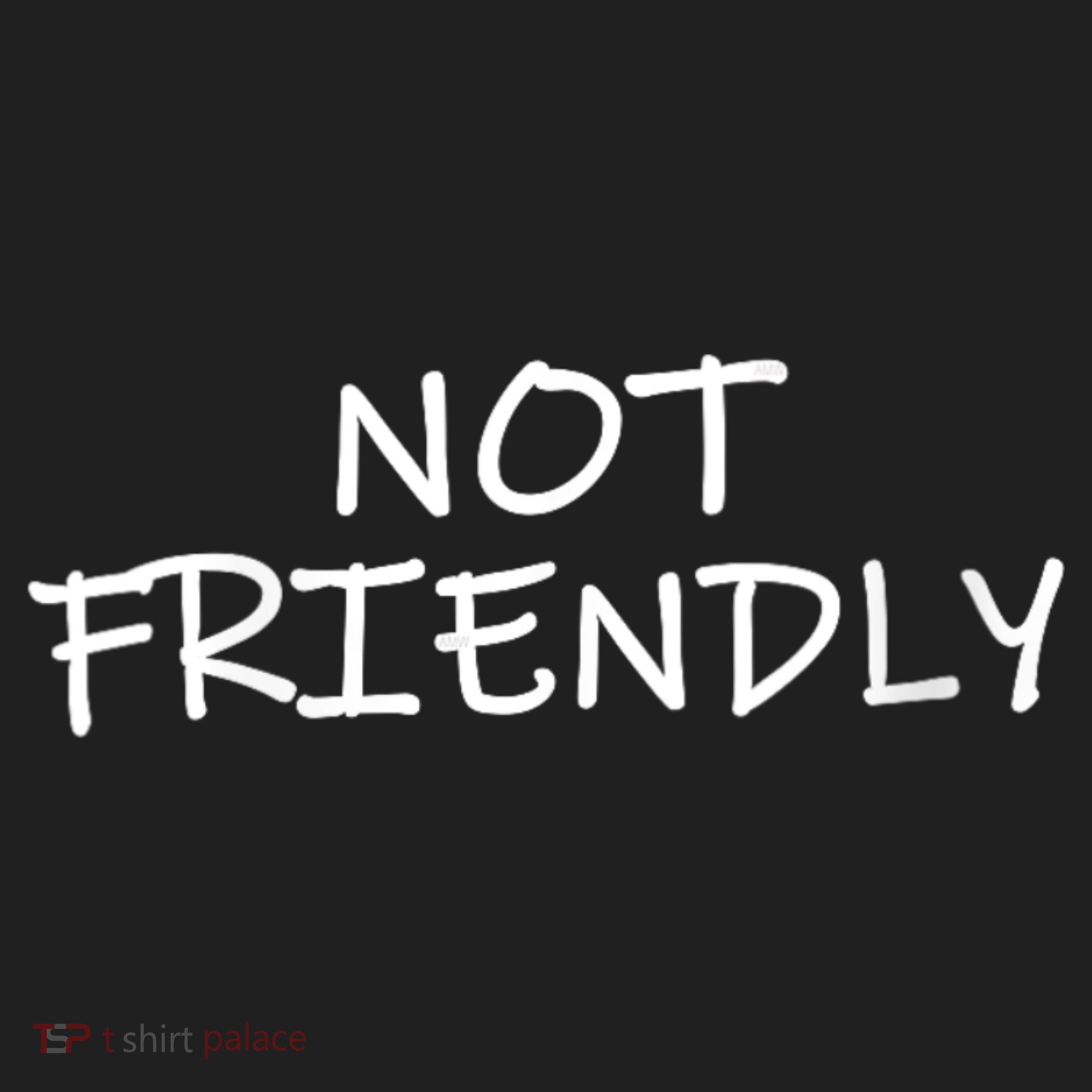 Not Friendly Novelty Text Warning To Others (C) Golf Towel