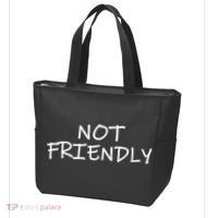 Not Friendly Novelty Text Warning To Others (C) Tote Bag thumb 3