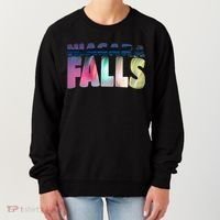 Niagara Falls Night Gift Canada Usa Typography Souvenir Women's Sweatshirt thumb 0