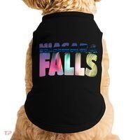 Niagara Falls Night Gift Canada Usa Typography Souvenir Doggie Tank thumb 0