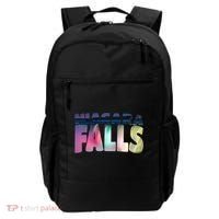 Niagara Falls Night Gift Canada Usa Typography Souvenir Backpack thumb 0