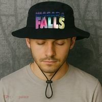 Niagara Falls Night Gift Canada Usa Typography Souvenir Bucket Hat thumb 2