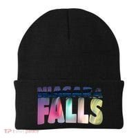 Niagara Falls Night Gift Canada Usa Typography Souvenir Beanie thumb 0