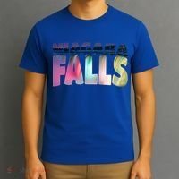 Niagara Falls Night Gift Canada Usa Typography Souvenir T-Shirt thumb 3