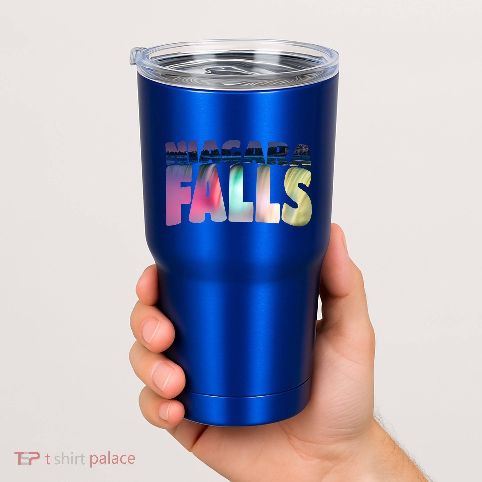 Niagara Falls Night Gift Canada Usa Typography Souvenir Tumbler
