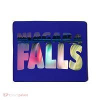 Niagara Falls Night Gift Canada Usa Typography Souvenir Mousepad thumb 0