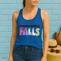Niagara Falls Night Gift Canada Usa Typography Souvenir Women's Tank Top thumb 2