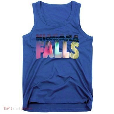 Niagara Falls Night Gift Canada Usa Typography Souvenir Tank Top