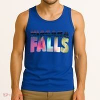 Niagara Falls Night Gift Canada Usa Typography Souvenir Tank Top thumb 3