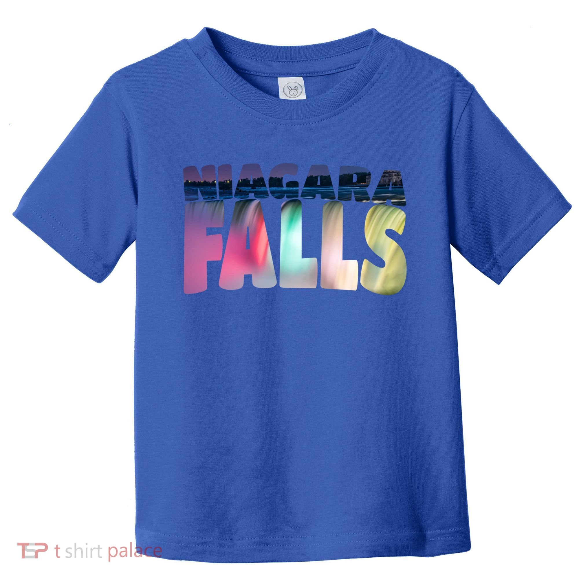 Niagara Falls Night Gift Canada Usa Typography Souvenir Toddler T-Shirt