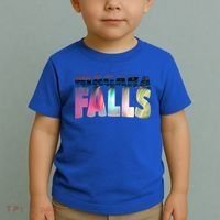 Niagara Falls Night Gift Canada Usa Typography Souvenir Toddler T-Shirt thumb 2