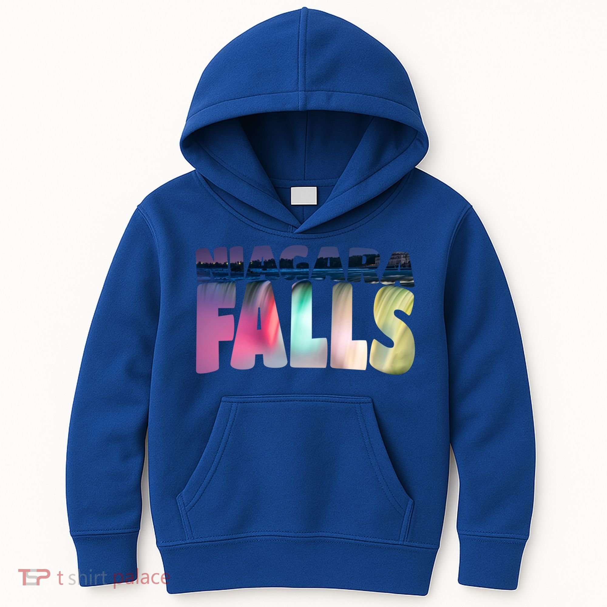 Niagara Falls Night Gift Canada Usa Typography Souvenir Kids Hoodie