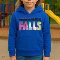 Niagara Falls Night Gift Canada Usa Typography Souvenir Kids Hoodie thumb 3