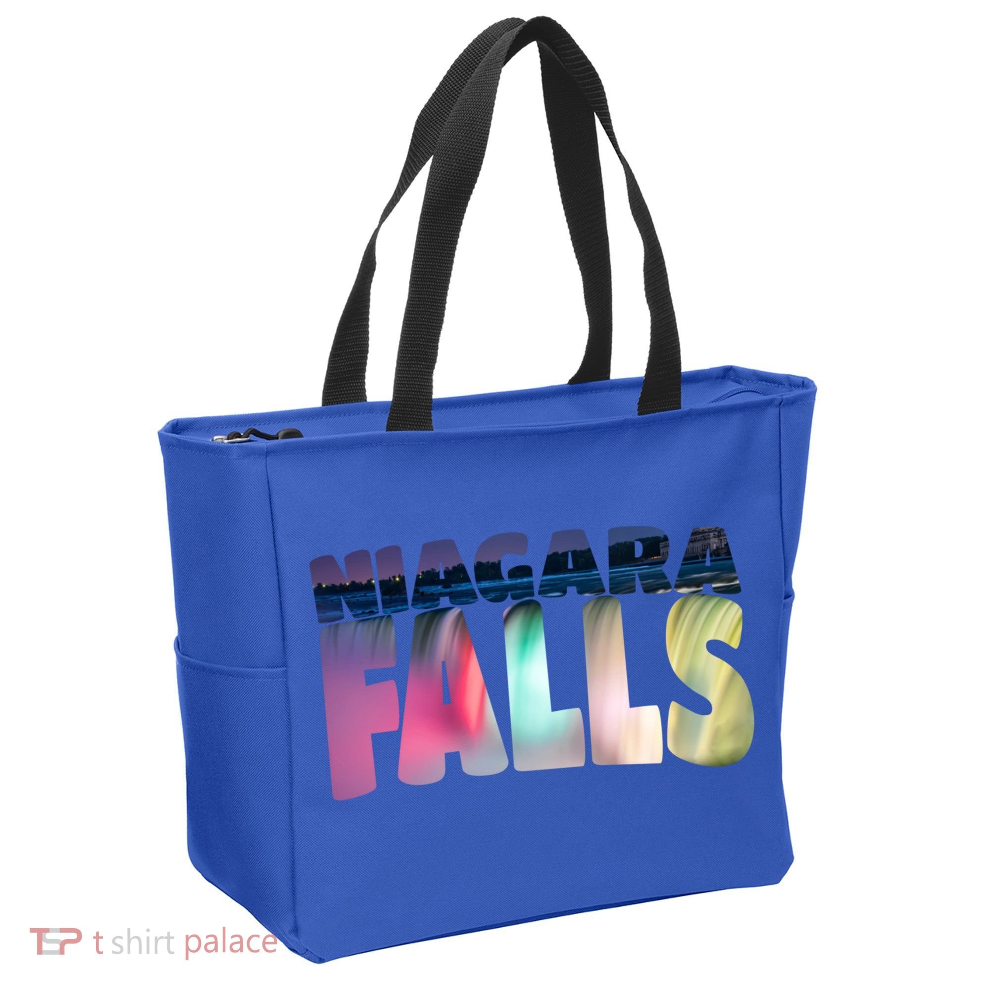 Niagara Falls Night Gift Canada Usa Typography Souvenir Tote Bag
