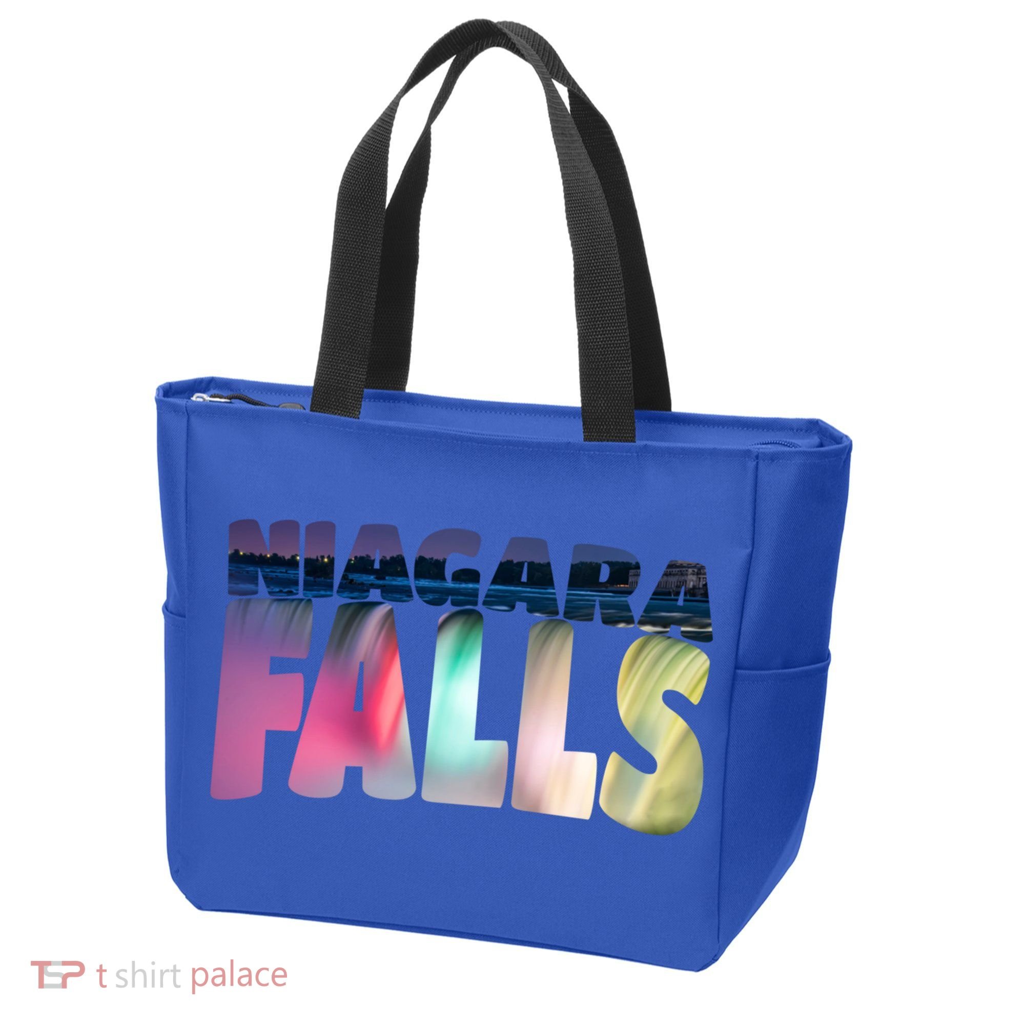Niagara Falls Night Gift Canada Usa Typography Souvenir Tote Bag