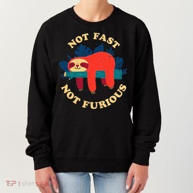 Not Fast Not Furious Dinomike Design Women's Sweatshirt