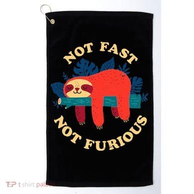 Not Fast Not Furious Dinomike Design Golf Towel