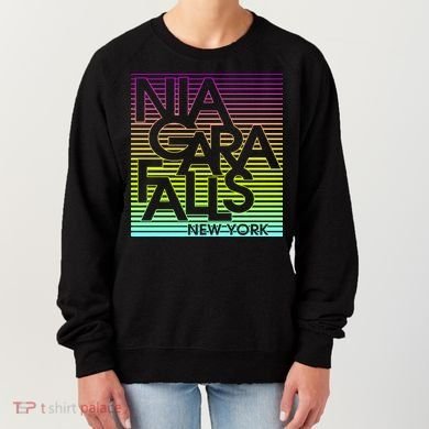 Niagara Falls New York Neon Women's Sweatshirt
