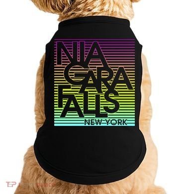 Niagara Falls New York Neon Doggie Tank