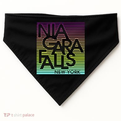 Niagara Falls New York Neon USA-Made Doggie Bandana