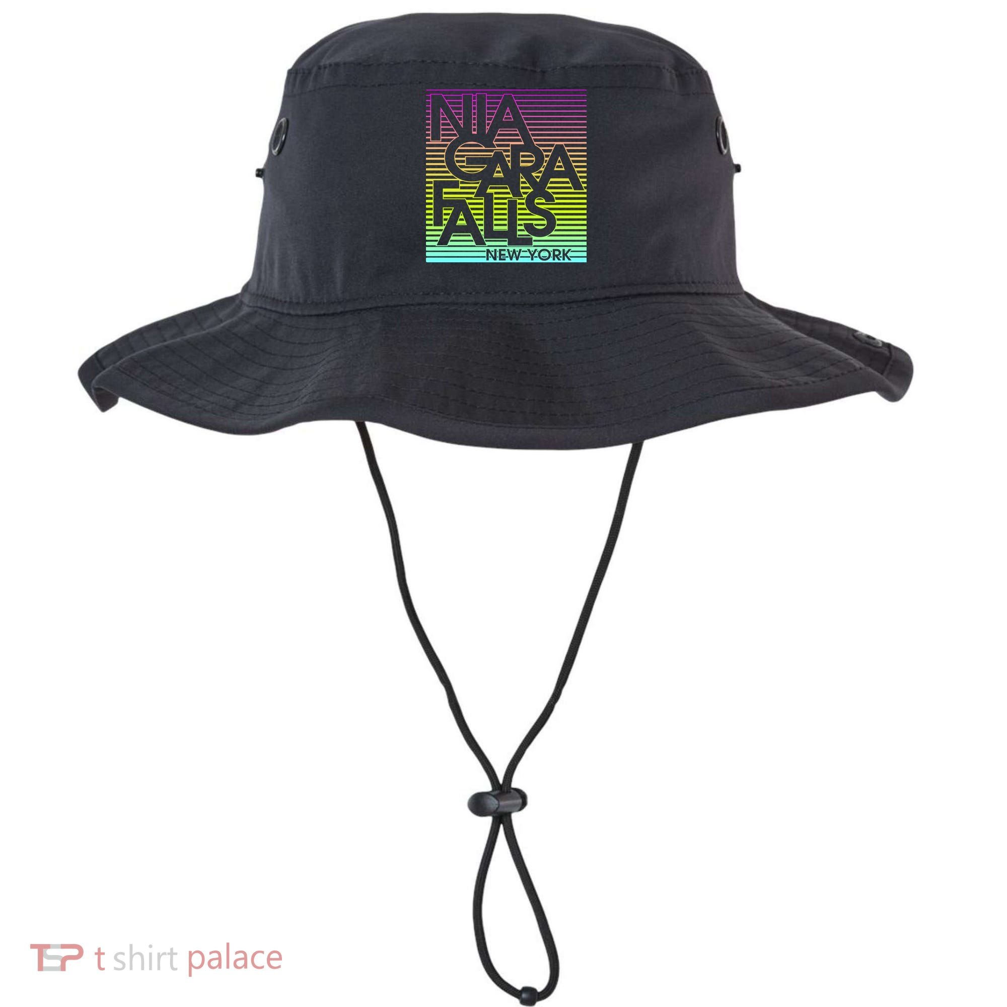 Niagara Falls New York Neon Bucket Hat