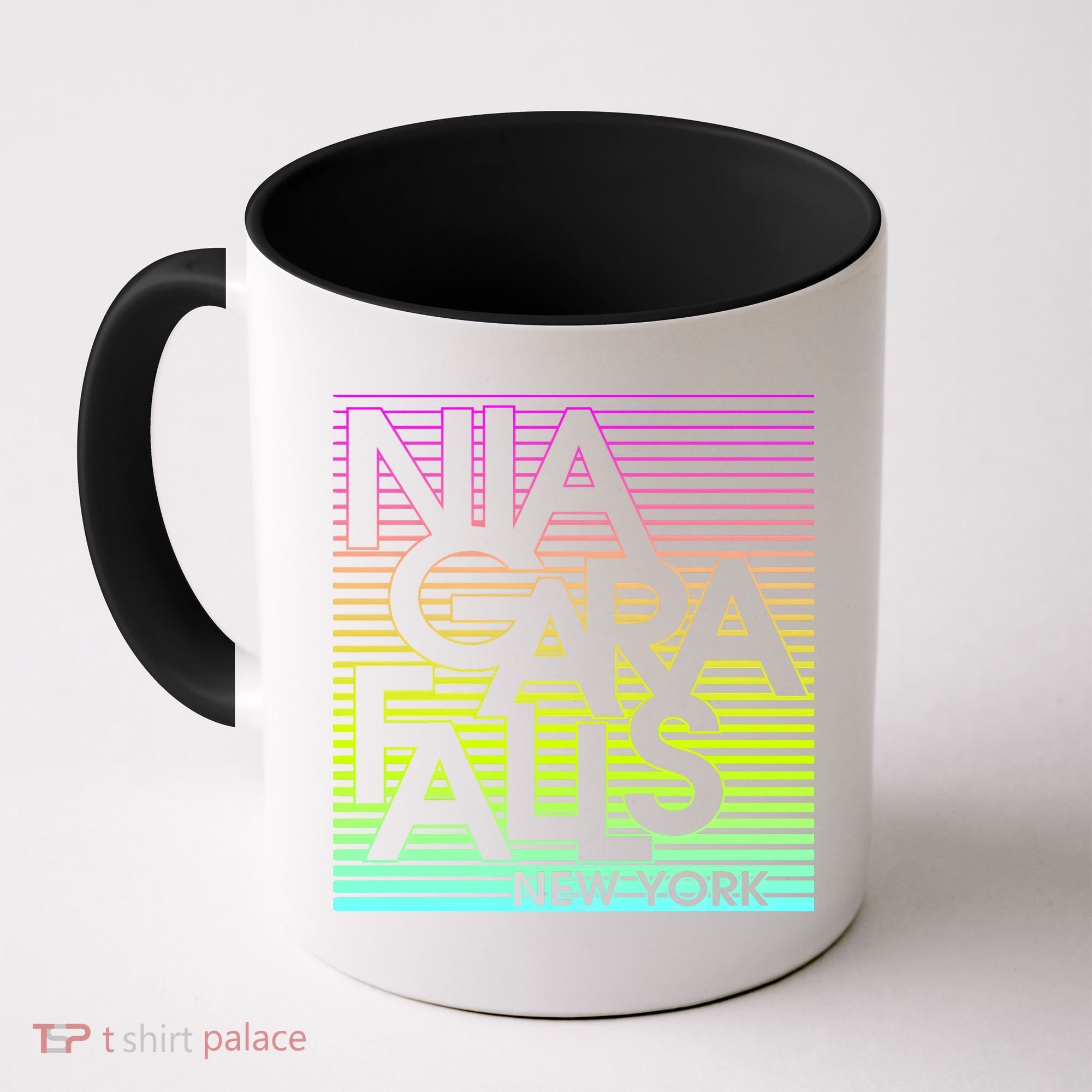 Niagara Falls New York Neon Coffee Mug
