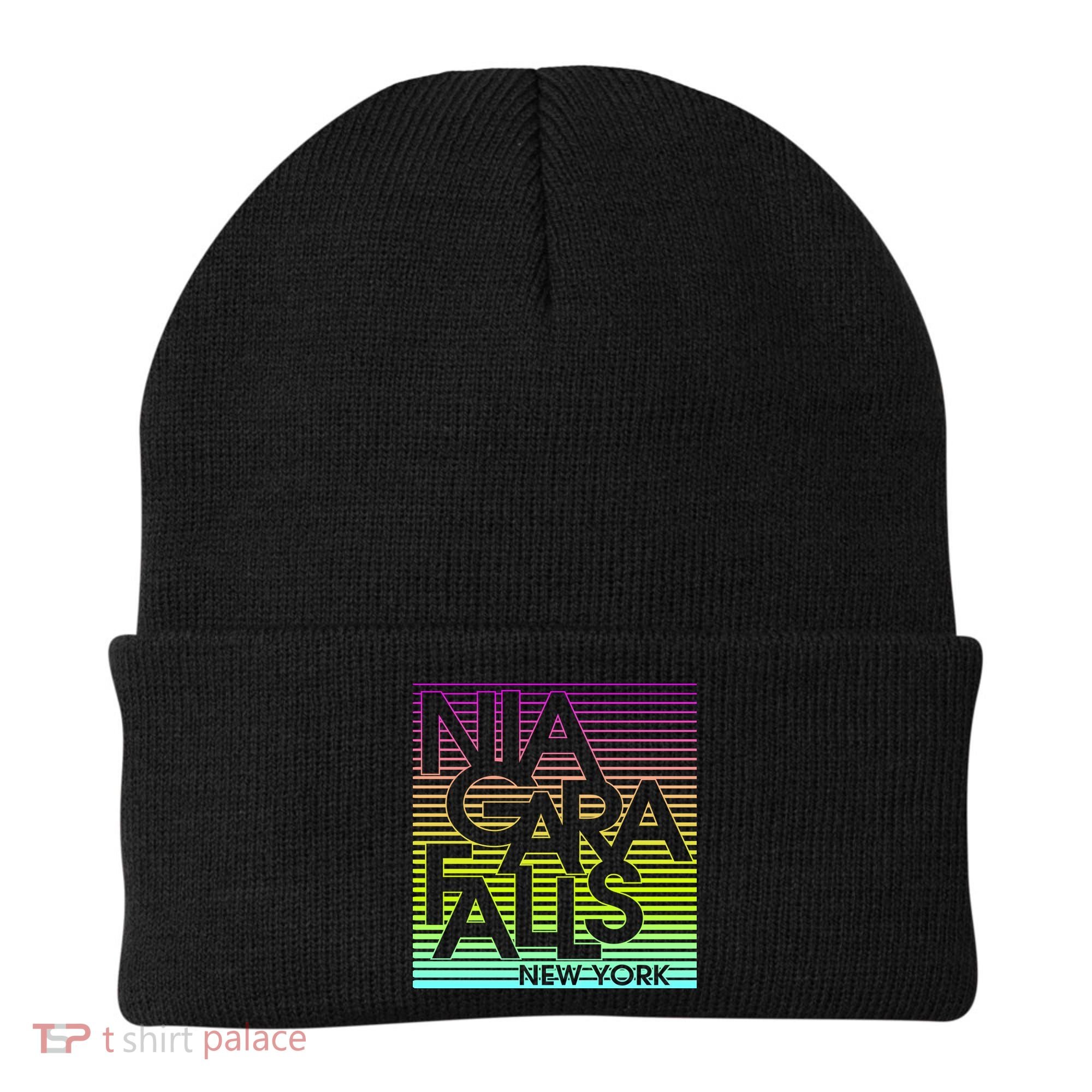 Niagara Falls New York Neon Beanie
