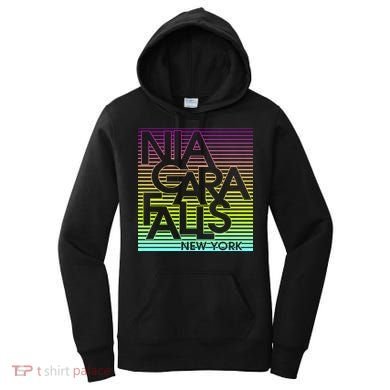 Niagara Falls New York Neon Women's Hoodie