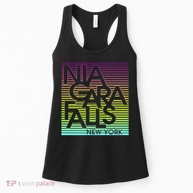 Niagara Falls New York Neon Women's Tank Top