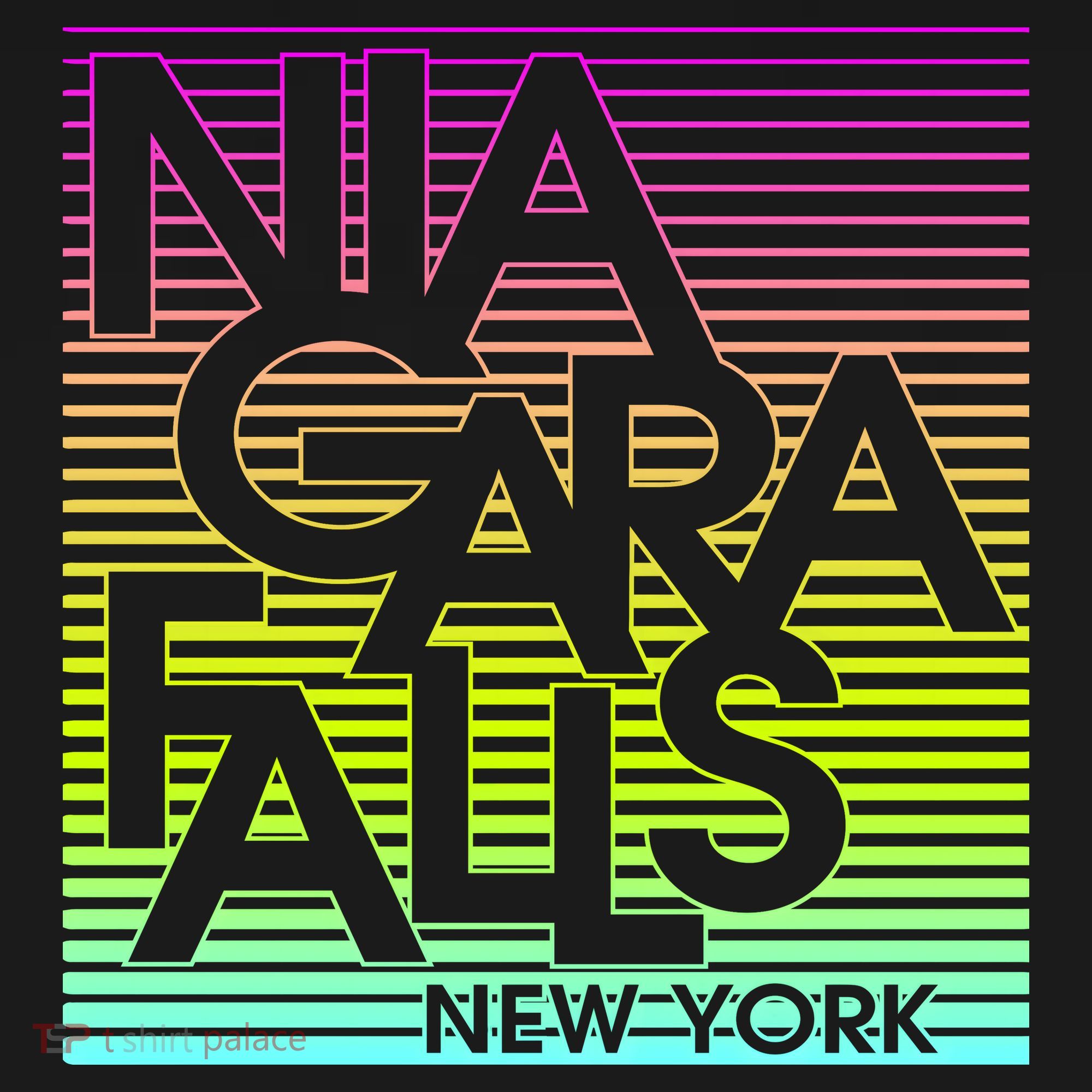 Niagara Falls New York Neon Visor