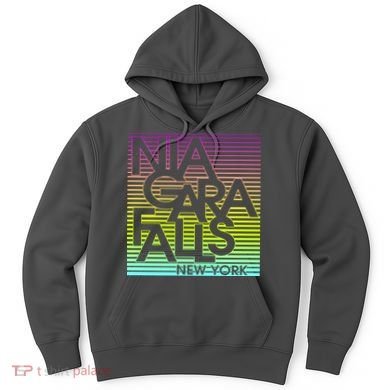 Niagara Falls New York Neon Hoodie