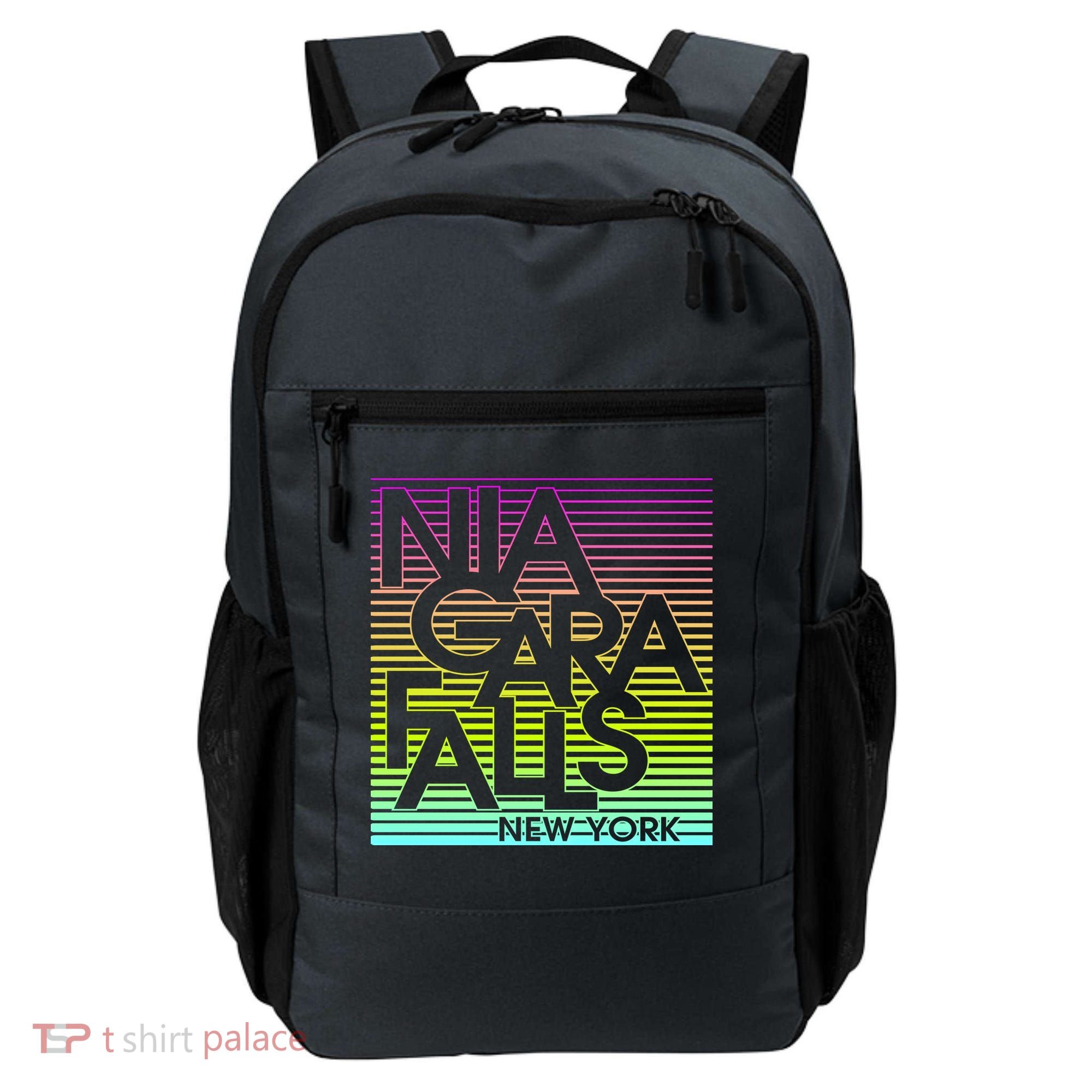 Niagara Falls New York Neon Backpack