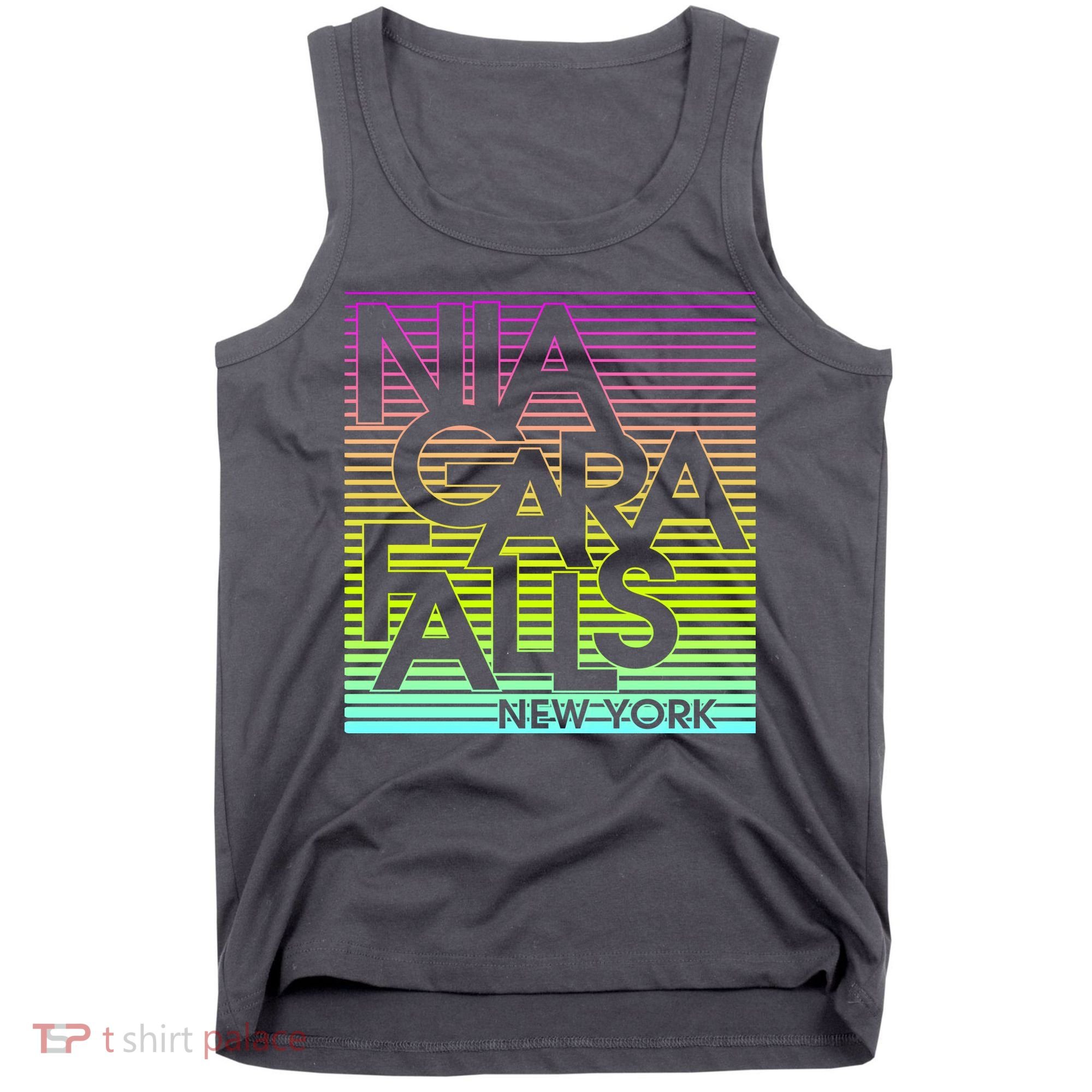 Niagara Falls New York Neon Tank Top