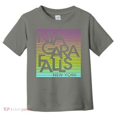 Niagara Falls New York Neon Toddler T-Shirt