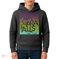 Niagara Falls New York Neon Kids Hoodie thumb 4