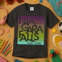 Niagara Falls New York Neon Kids T-Shirt thumb 3
