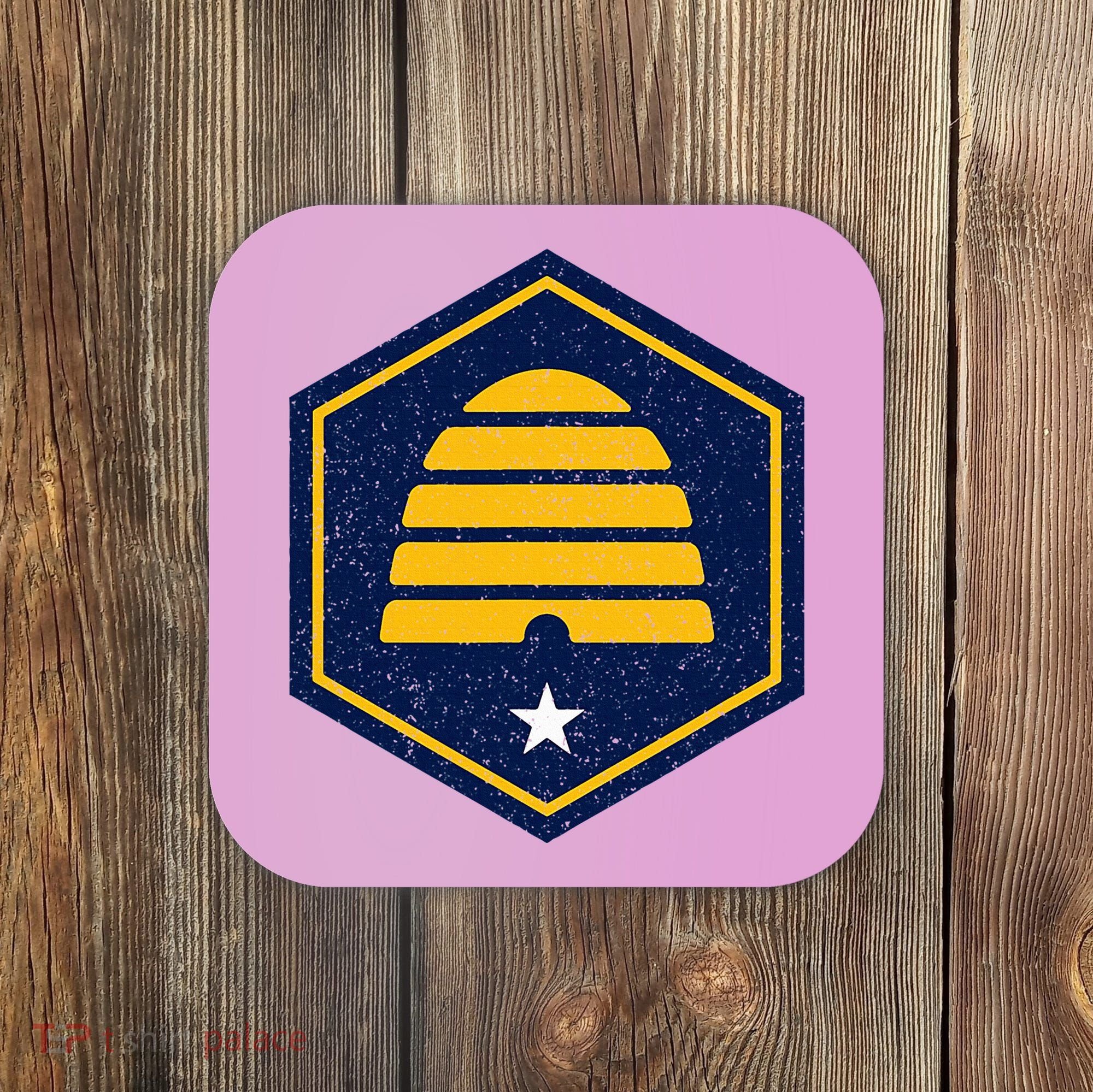 New Flag Of Utah Beehive Symbol Coaster