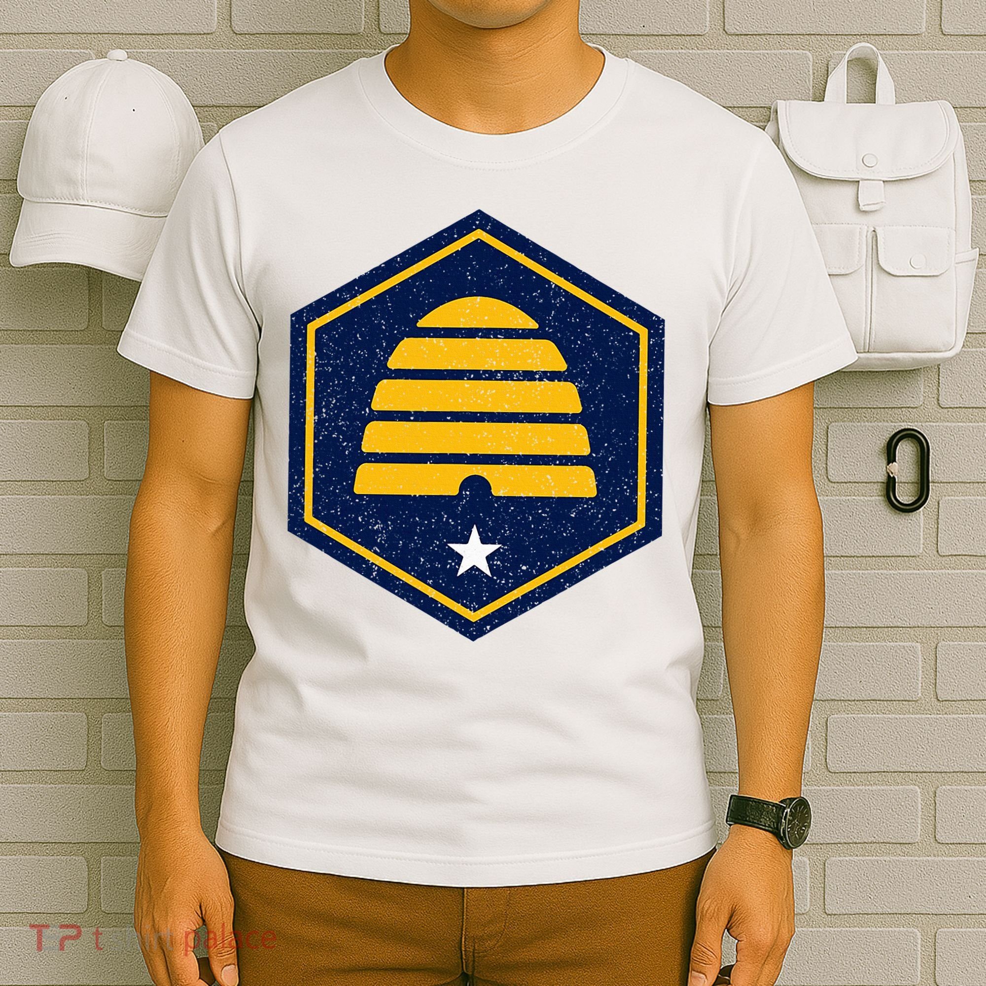 New Flag Of Utah Beehive Symbol T-Shirt
