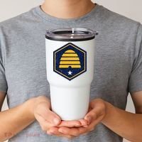New Flag Of Utah Beehive Symbol Tumbler thumb 2