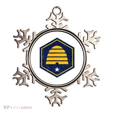 New Flag Of Utah Beehive Symbol Ornament