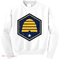 New Flag Of Utah Beehive Symbol Kids Sweatshirt thumb 0