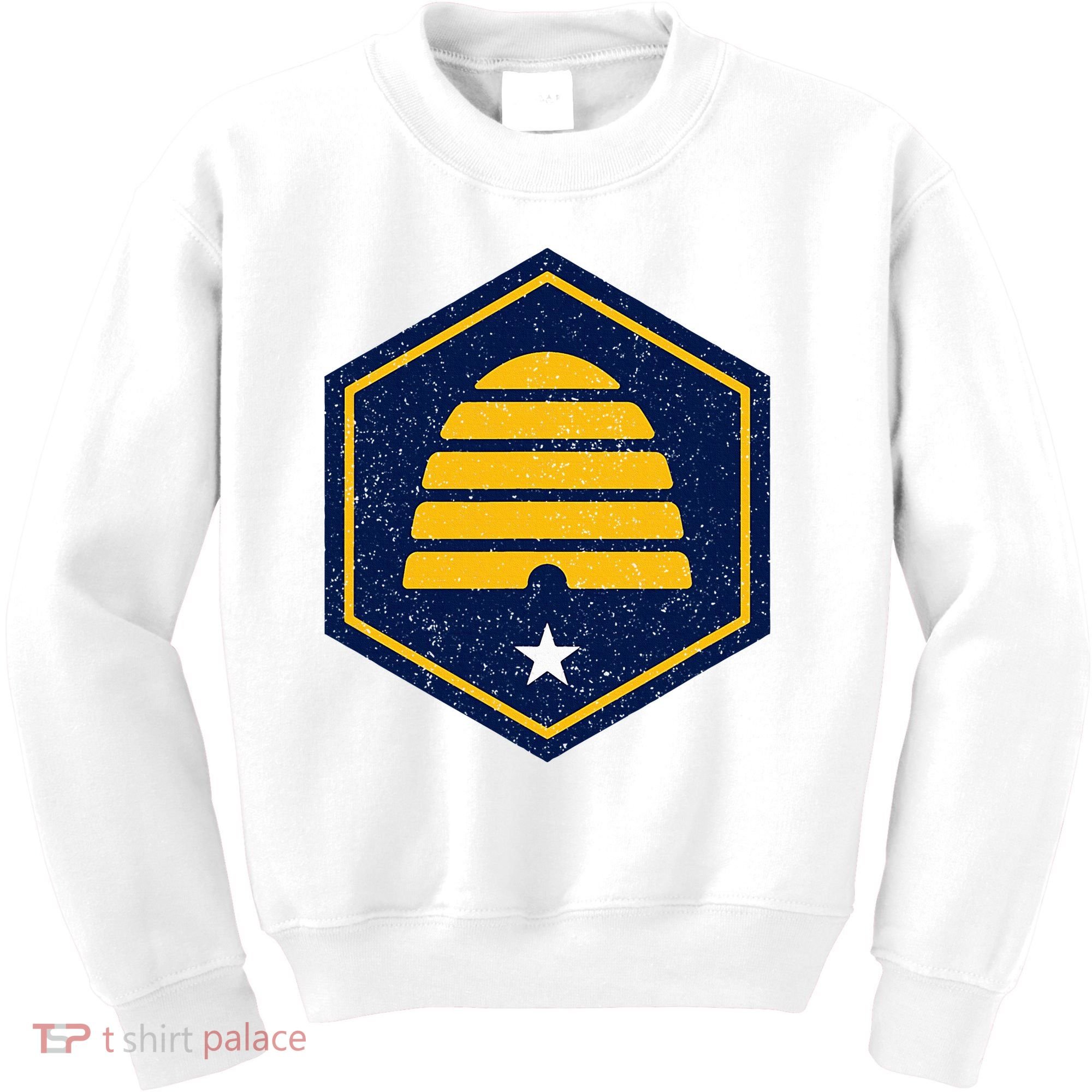 New Flag Of Utah Beehive Symbol Kids Sweatshirt