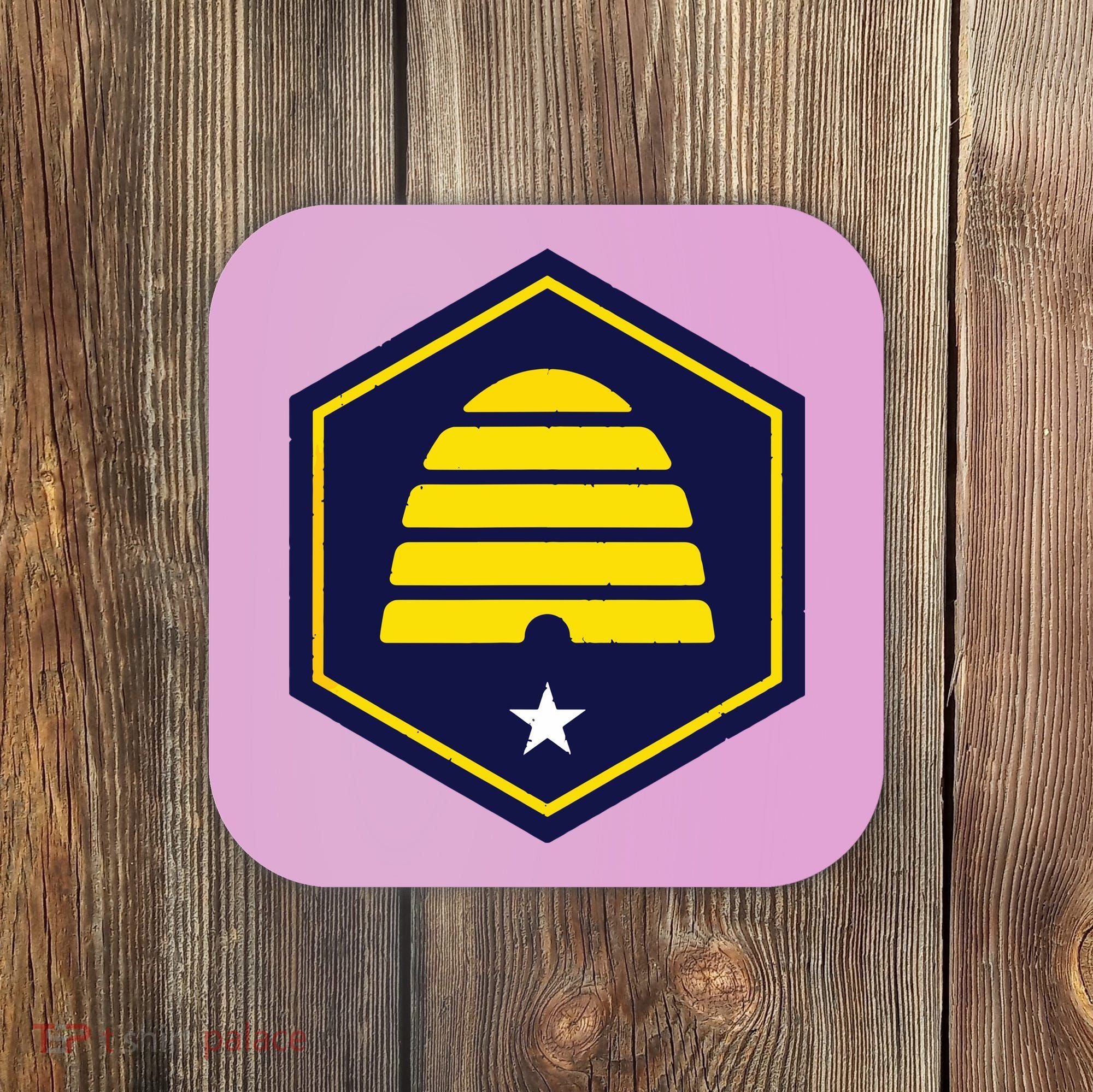 New Flag Of Utah Beehive Symbol Coaster