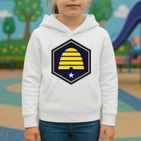 New Flag Of Utah Beehive Symbol Kids Hoodie thumb 3