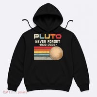 Never Forget Pluto Astronomy Space Science Retro Vintage Pluto 1930 2006 Hoodie thumb 0