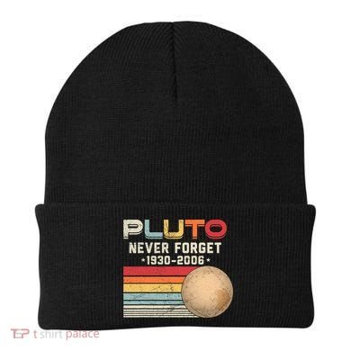 Never Forget Pluto Astronomy Space Science Retro Vintage Pluto 1930 2006 Beanie