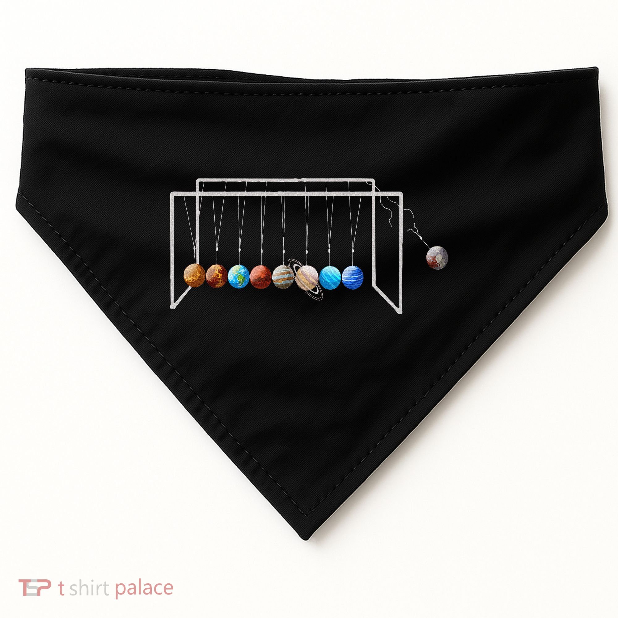 Never Forget Pluto Funny Planet Pluto USA-Made Doggie Bandana